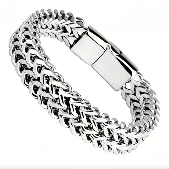 Women's Stainless Steel Braided Bracelet - Picture 1 of 3